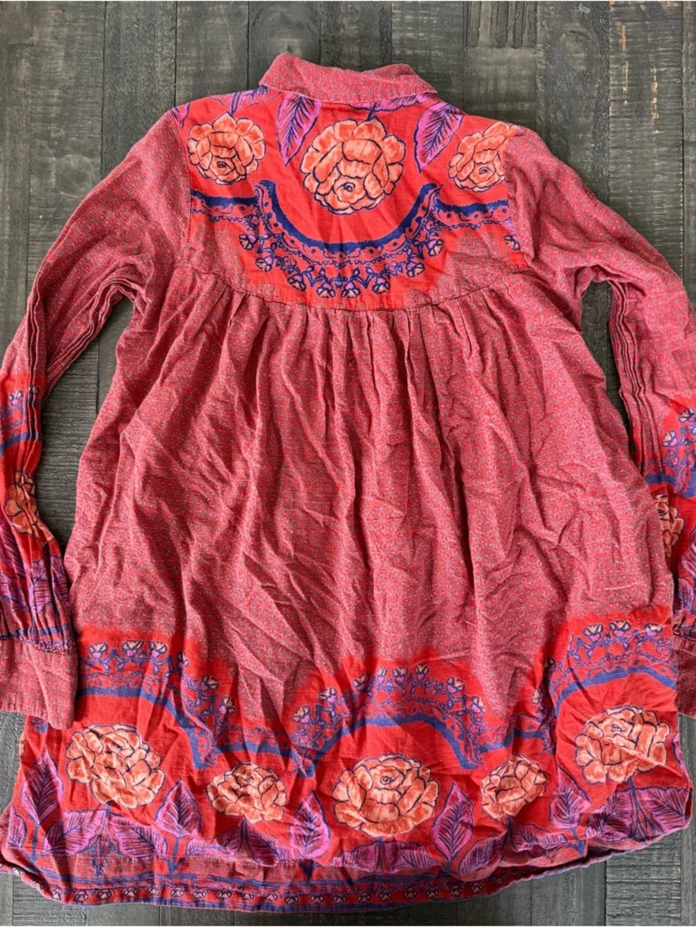 Free People Smell the Roses Mini Dress Red XS NWT Rare Boho Festival We The Free